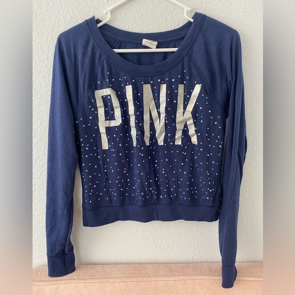 Victoria’s Secret Top Blouse Avec Perles – Crop Shirt – Taille XL – 90% Modal – Occasion Très Bon État